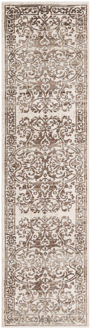 Chocolate Brown 2' x 8' Hermitage Runner Area Rug 55% Polypropylene & 45% Polyester Easy Clean Stain-Resistant Carpet for Living, Office, Dorm Rooms for Sale at Rug Engine