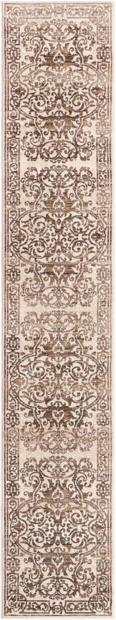 Chocolate Brown 2' 6 x 13' Hermitage Runner Area Rug 55% Polypropylene & 45% Polyester Easy Clean Stain-Resistant Carpet for Living, Office, Dorm Rooms for Sale at Rug Engine