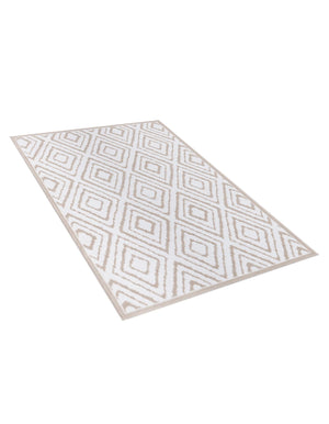 Snow White 4' x 6' Hermitage Rectangle Area Rug 55% Polypropylene & 45% Polyester Easy Clean Stain-Resistant Carpet for Living, Office, Dorm Rooms for Sale at Rug Engine