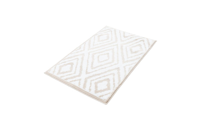 Snow White 2' x 3' Hermitage Rectangle Area Rug 55% Polypropylene & 45% Polyester Easy Clean Stain-Resistant Carpet for Living, Office, Dorm Rooms for Sale at Rug Engine