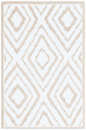 Snow White 2' x 3' Hermitage Rectangle Area Rug 55% Polypropylene & 45% Polyester Easy Clean Stain-Resistant Carpet for Living, Office, Dorm Rooms for Sale at Rug Engine