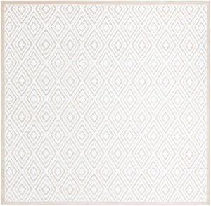 Snow White 10' 8 x 10' 8 Hermitage Square Area Rug 55% Polypropylene & 45% Polyester Easy Clean Stain-Resistant Carpet for Living, Office, Dorm Rooms for Sale at Rug Engine