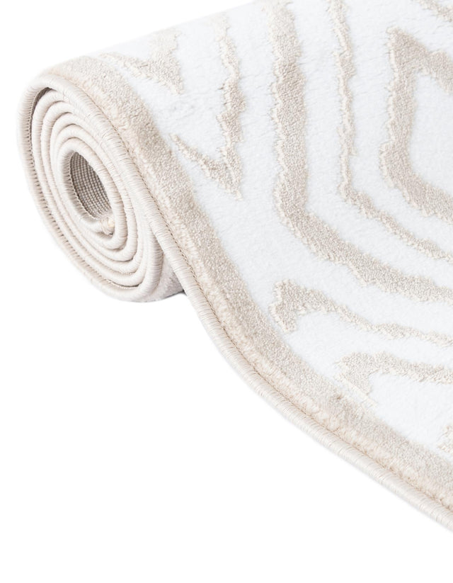 Snow White 3' 3 x 5' 3 Hermitage Oval Area Rug 55% Polypropylene & 45% Polyester Easy Clean Stain-Resistant Carpet for Living, Office, Dorm Rooms for Sale at Rug Engine