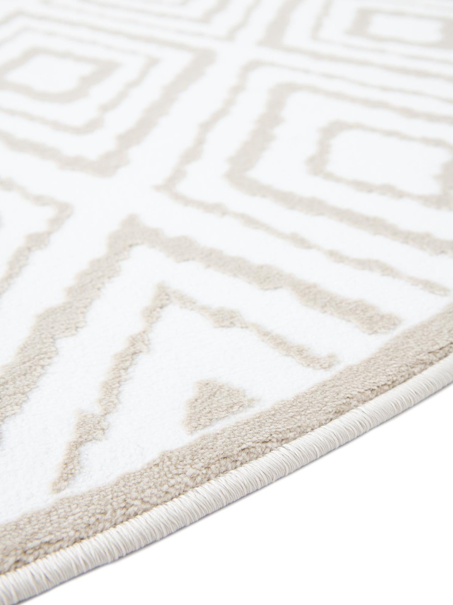 Snow White 10' x 10' Hermitage Round Area Rug 55% Polypropylene & 45% Polyester Easy Clean Stain-Resistant Carpet for Living, Office, Dorm Rooms for Sale at Rug Engine