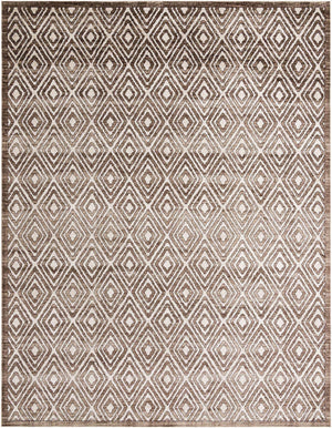Chocolate Brown 10' 8 x 14' Hermitage Rectangle Area Rug 55% Polypropylene & 45% Polyester Easy Clean Stain-Resistant Carpet for Living, Office, Dorm Rooms for Sale at Rug Engine