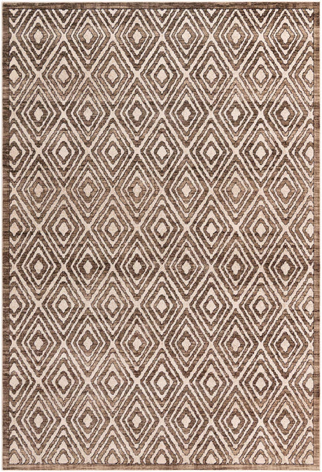 Chocolate Brown 7' 10 x 11' 6 Hermitage Rectangle Area Rug 55% Polypropylene & 45% Polyester Easy Clean Stain-Resistant Carpet for Living, Office, Dorm Rooms for Sale at Rug Engine