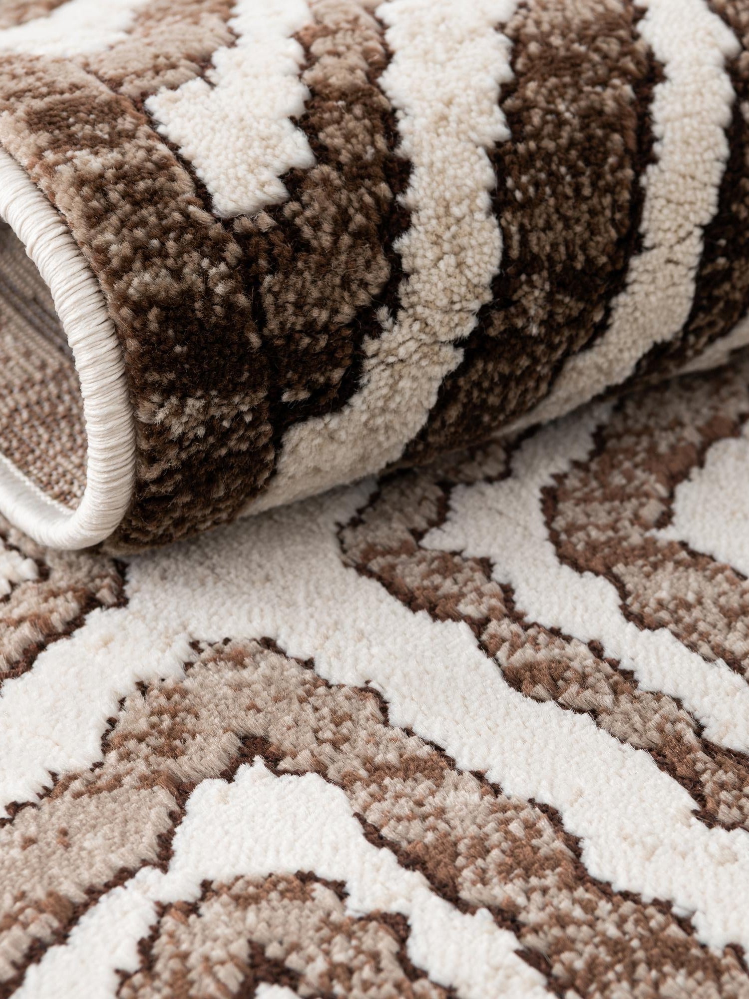 Chocolate Brown 7' 10 x 11' 6 Hermitage Rectangle Area Rug 55% Polypropylene & 45% Polyester Easy Clean Stain-Resistant Carpet for Living, Office, Dorm Rooms for Sale at Rug Engine