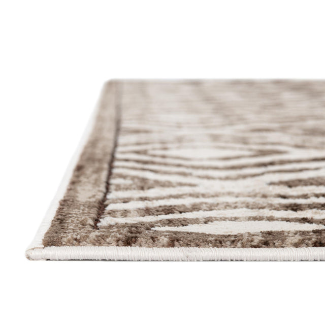 Chocolate Brown 7' 10 x 11' 6 Hermitage Rectangle Area Rug 55% Polypropylene & 45% Polyester Easy Clean Stain-Resistant Carpet for Living, Office, Dorm Rooms for Sale at Rug Engine