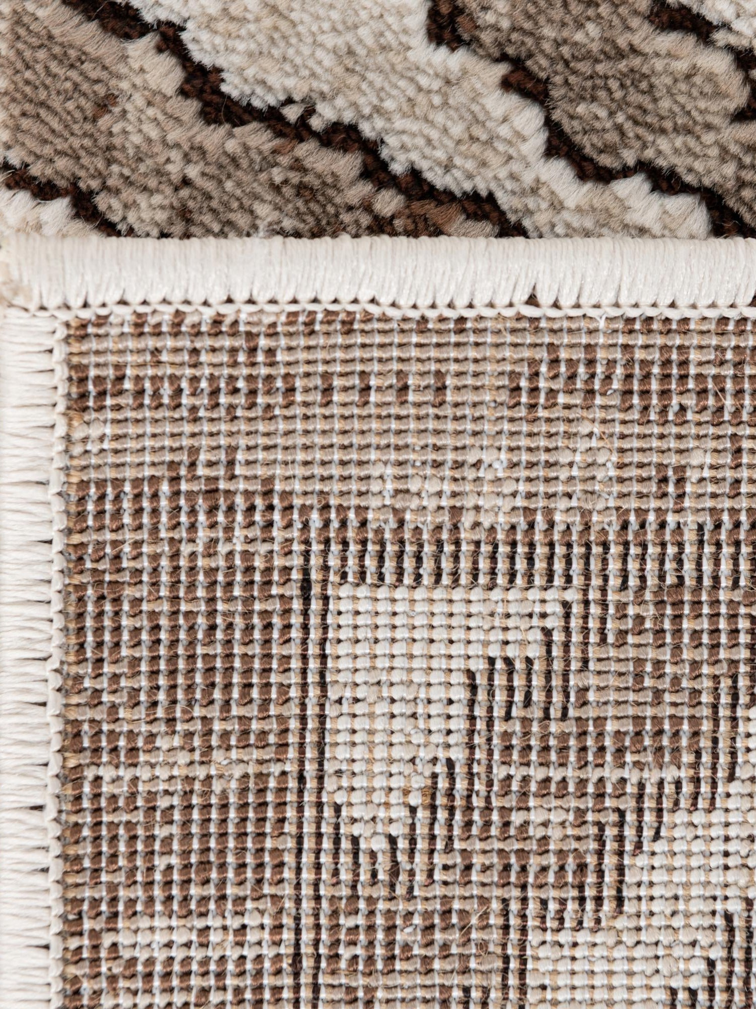 Chocolate Brown 7' 10 x 11' 6 Hermitage Rectangle Area Rug 55% Polypropylene & 45% Polyester Easy Clean Stain-Resistant Carpet for Living, Office, Dorm Rooms for Sale at Rug Engine