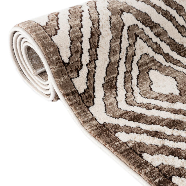 Chocolate Brown 7' 10 x 11' 6 Hermitage Rectangle Area Rug 55% Polypropylene & 45% Polyester Easy Clean Stain-Resistant Carpet for Living, Office, Dorm Rooms for Sale at Rug Engine