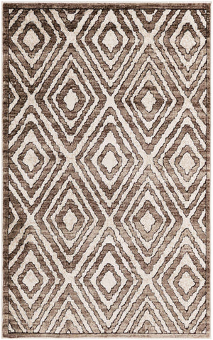 Chocolate Brown 3' 3 x 5' 3 Hermitage Rectangle Area Rug 55% Polypropylene & 45% Polyester Easy Clean Stain-Resistant Carpet for Living, Office, Dorm Rooms for Sale at Rug Engine