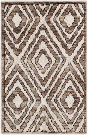 Chocolate Brown 2' x 3' Hermitage Rectangle Area Rug 55% Polypropylene & 45% Polyester Easy Clean Stain-Resistant Carpet for Living, Office, Dorm Rooms for Sale at Rug Engine