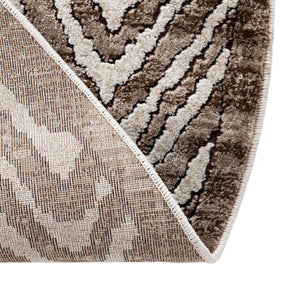 Chocolate Brown 4' x 6' Hermitage Oval Area Rug 55% Polypropylene & 45% Polyester Easy Clean Stain-Resistant Carpet for Living, Office, Dorm Rooms for Sale at Rug Engine