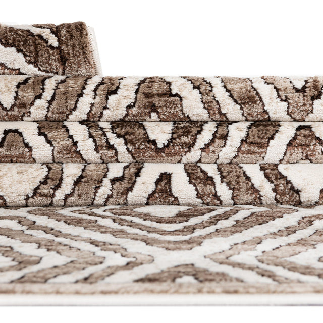 Chocolate Brown 7' 10 x 10' Hermitage Oval Area Rug 55% Polypropylene & 45% Polyester Easy Clean Stain-Resistant Carpet for Living, Office, Dorm Rooms for Sale at Rug Engine