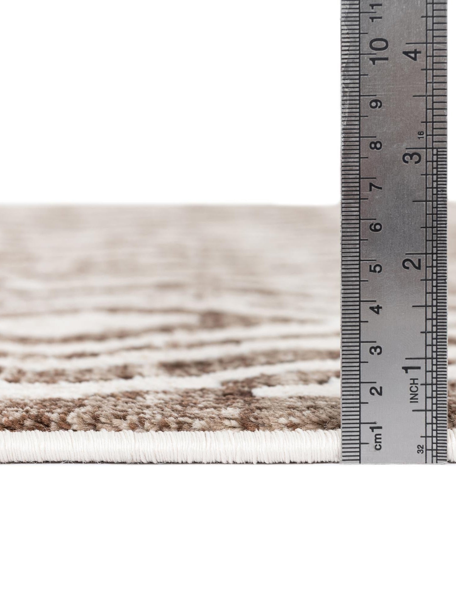 Chocolate Brown 5' 3 x 5' 3 Hermitage Octagon Area Rug 55% Polypropylene & 45% Polyester Easy Clean Stain-Resistant Carpet for Living, Office, Dorm Rooms for Sale at Rug Engine