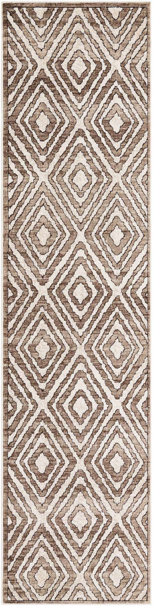 Chocolate Brown 2' 6 x 10' Hermitage Runner Area Rug 55% Polypropylene & 45% Polyester Easy Clean Stain-Resistant Carpet for Living, Office, Dorm Rooms for Sale at Rug Engine