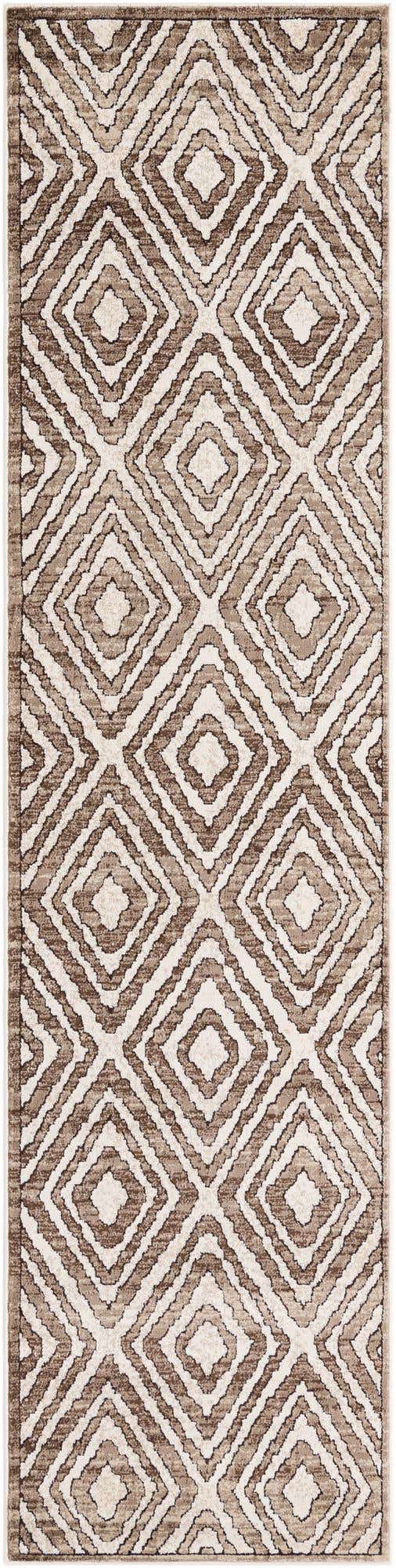 Chocolate Brown 2' 6 x 10' Hermitage Runner Area Rug 55% Polypropylene & 45% Polyester Easy Clean Stain-Resistant Carpet for Living, Office, Dorm Rooms for Sale at Rug Engine