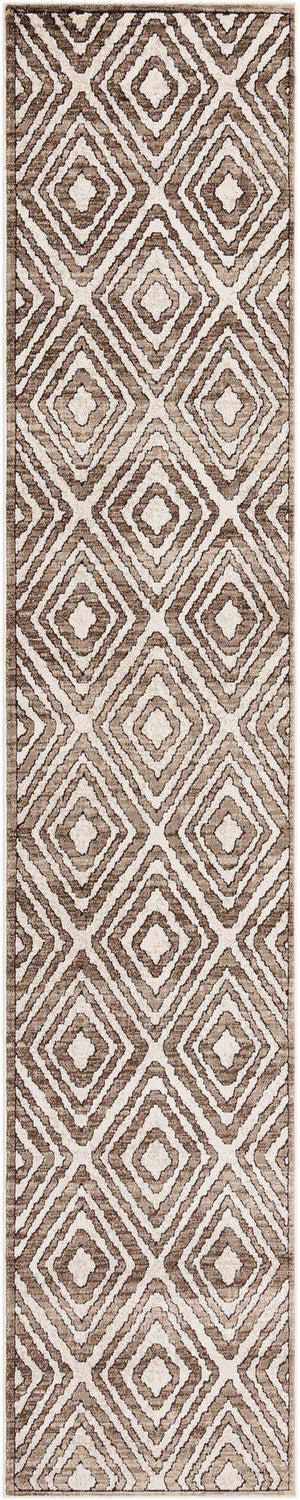 Chocolate Brown 2' 6 x 13' Hermitage Runner Area Rug 55% Polypropylene & 45% Polyester Easy Clean Stain-Resistant Carpet for Living, Office, Dorm Rooms for Sale at Rug Engine