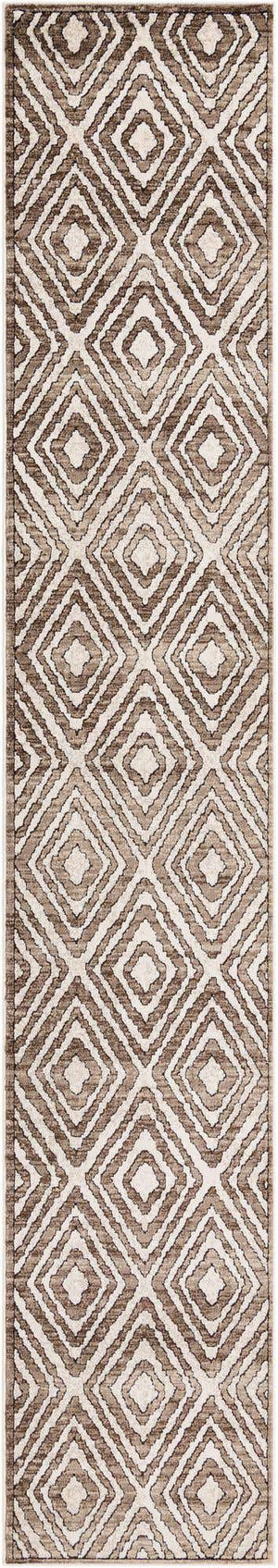 Chocolate Brown 2' 6 x 14' Hermitage Runner Area Rug 55% Polypropylene & 45% Polyester Easy Clean Stain-Resistant Carpet for Living, Office, Dorm Rooms for Sale at Rug Engine