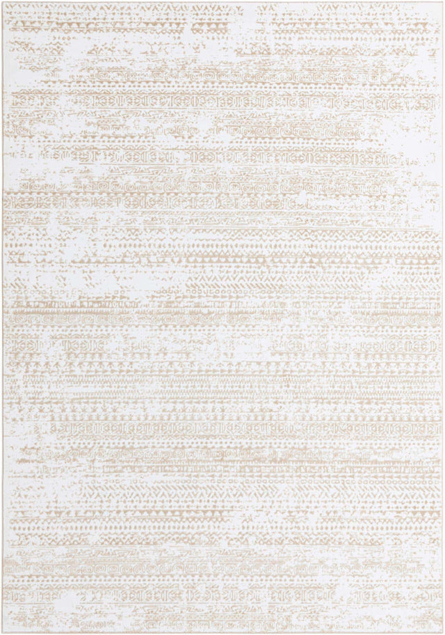 Snow White 7' 10 x 11' 6 Hermitage Rectangle Area Rug 55% Polypropylene & 45% Polyester Easy Clean Stain-Resistant Carpet for Living, Office, Dorm Rooms for Sale at Rug Engine