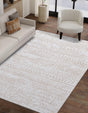 Snow White 7' 10 x 10' Hermitage Rectangle Area Rug 55% Polypropylene & 45% Polyester Easy Clean Stain-Resistant Carpet for Living, Office, Dorm Rooms for Sale at Rug Engine