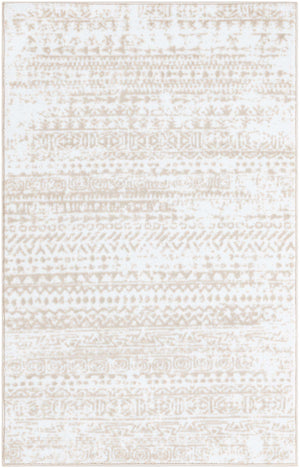 Snow White 3' 3 x 5' 3 Hermitage Rectangle Area Rug 55% Polypropylene & 45% Polyester Easy Clean Stain-Resistant Carpet for Living, Office, Dorm Rooms for Sale at Rug Engine