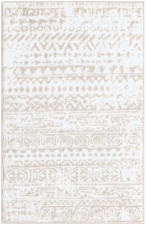 Snow White 2' x 3' Hermitage Rectangle Area Rug 55% Polypropylene & 45% Polyester Easy Clean Stain-Resistant Carpet for Living, Office, Dorm Rooms for Sale at Rug Engine
