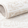 Snow White 5' 3 x 5' 3 Hermitage Square Area Rug 55% Polypropylene & 45% Polyester Easy Clean Stain-Resistant Carpet for Living, Office, Dorm Rooms for Sale at Rug Engine