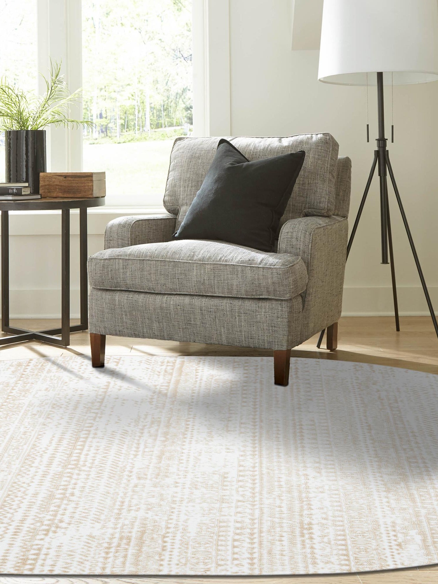 Snow White 2' x 3' Hermitage Oval Area Rug 55% Polypropylene & 45% Polyester Easy Clean Stain-Resistant Carpet for Living, Office, Dorm Rooms for Sale at Rug Engine