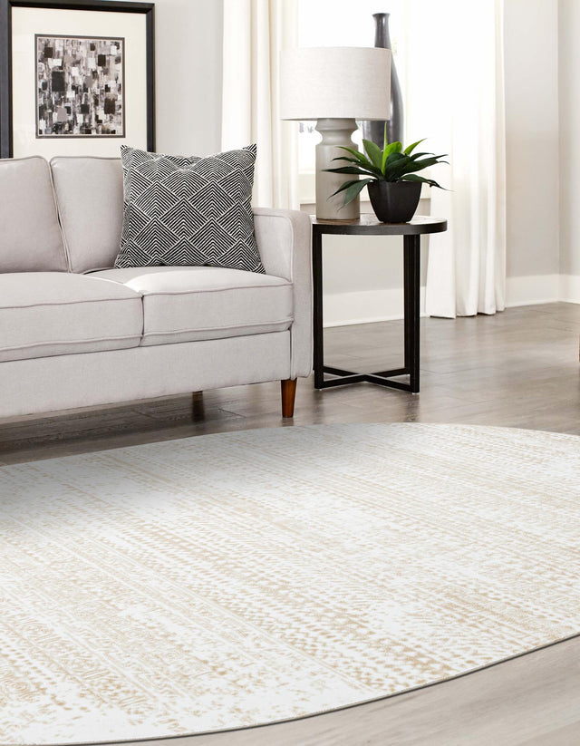Snow White 5' 3 x 8' Hermitage Oval Area Rug 55% Polypropylene & 45% Polyester Easy Clean Stain-Resistant Carpet for Living, Office, Dorm Rooms for Sale at Rug Engine