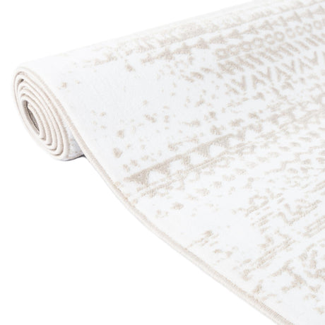 Snow White 5' 3 x 5' 3 Hermitage Octagon Area Rug 55% Polypropylene & 45% Polyester Easy Clean Stain-Resistant Carpet for Living, Office, Dorm Rooms for Sale at Rug Engine
