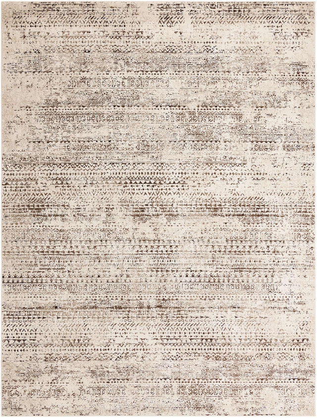 Chocolate Brown 9' x 12' Hermitage Rectangle Area Rug 55% Polypropylene & 45% Polyester Easy Clean Stain-Resistant Carpet for Living, Office, Dorm Rooms for Sale at Rug Engine