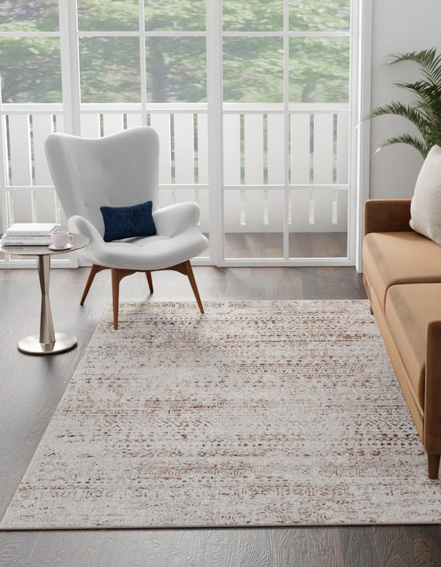 Chocolate Brown 7' 10 x 11' 6 Hermitage Rectangle Area Rug 55% Polypropylene & 45% Polyester Easy Clean Stain-Resistant Carpet for Living, Office, Dorm Rooms for Sale at Rug Engine
