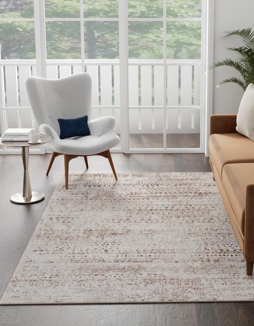 Chocolate Brown 10' 8 x 14' Hermitage Rectangle Area Rug 55% Polypropylene & 45% Polyester Easy Clean Stain-Resistant Carpet for Living, Office, Dorm Rooms for Sale at Rug Engine