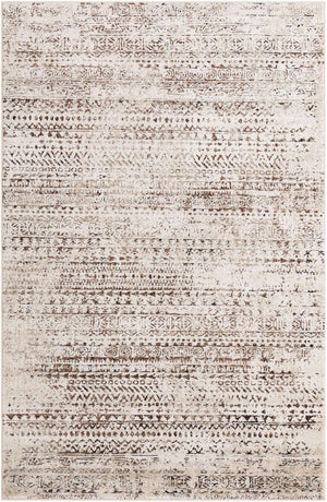 Chocolate Brown 5' 3 x 8' Hermitage Rectangle Area Rug 55% Polypropylene & 45% Polyester Easy Clean Stain-Resistant Carpet for Living, Office, Dorm Rooms for Sale at Rug Engine