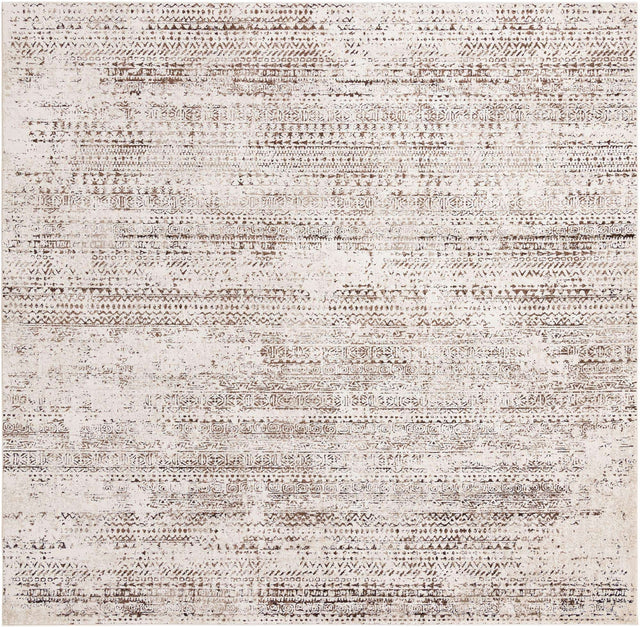Chocolate Brown 10' 8 x 10' 8 Hermitage Square Area Rug 55% Polypropylene & 45% Polyester Easy Clean Stain-Resistant Carpet for Living, Office, Dorm Rooms for Sale at Rug Engine