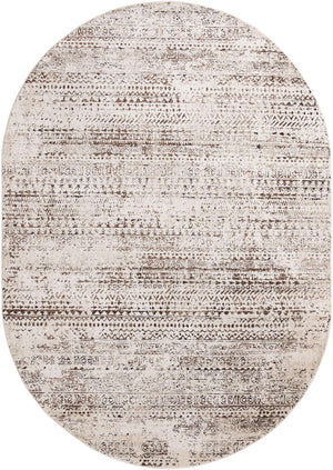 Chocolate Brown 7' x 10' Hermitage Oval Area Rug 55% Polypropylene & 45% Polyester Easy Clean Stain-Resistant Carpet for Living, Office, Dorm Rooms for Sale at Rug Engine