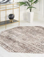 Chocolate Brown 7' 10 x 7' 10 Hermitage Octagon Area Rug 55% Polypropylene & 45% Polyester Easy Clean Stain-Resistant Carpet for Living, Office, Dorm Rooms for Sale at Rug Engine