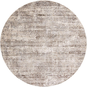 Chocolate Brown 10' 8 x 10' 8 Hermitage Round Area Rug 55% Polypropylene & 45% Polyester Easy Clean Stain-Resistant Carpet for Living, Office, Dorm Rooms for Sale at Rug Engine