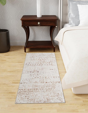 Chocolate Brown 2' x 5' Hermitage Runner Area Rug 55% Polypropylene & 45% Polyester Easy Clean Stain-Resistant Carpet for Living, Office, Dorm Rooms for Sale at Rug Engine
