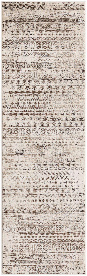 Chocolate Brown 2' x 7' Hermitage Runner Area Rug 55% Polypropylene & 45% Polyester Easy Clean Stain-Resistant Carpet for Living, Office, Dorm Rooms for Sale at Rug Engine