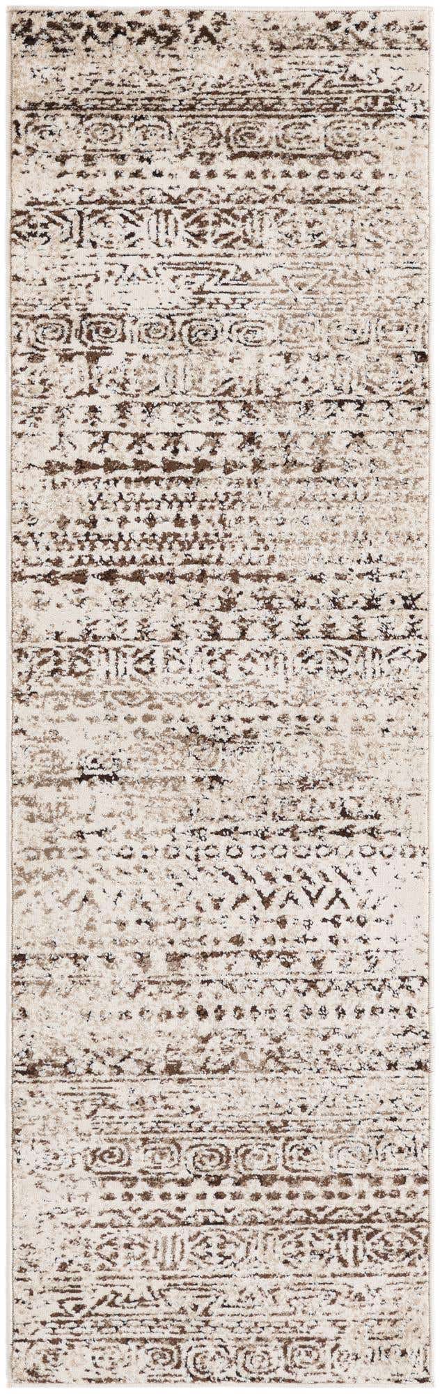 Chocolate Brown 2' x 7' Hermitage Runner Area Rug 55% Polypropylene & 45% Polyester Easy Clean Stain-Resistant Carpet for Living, Office, Dorm Rooms for Sale at Rug Engine