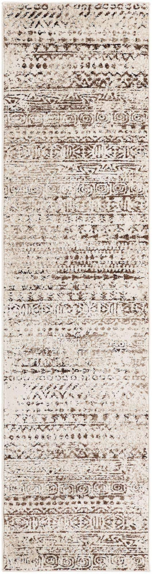Chocolate Brown 2' x 8' Hermitage Runner Area Rug 55% Polypropylene & 45% Polyester Easy Clean Stain-Resistant Carpet for Living, Office, Dorm Rooms for Sale at Rug Engine