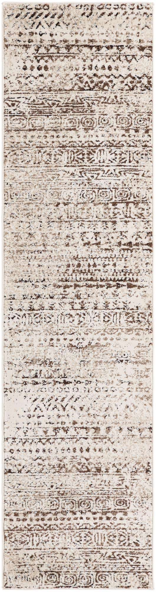 Chocolate Brown 2' x 8' Hermitage Runner Area Rug 55% Polypropylene & 45% Polyester Easy Clean Stain-Resistant Carpet for Living, Office, Dorm Rooms for Sale at Rug Engine