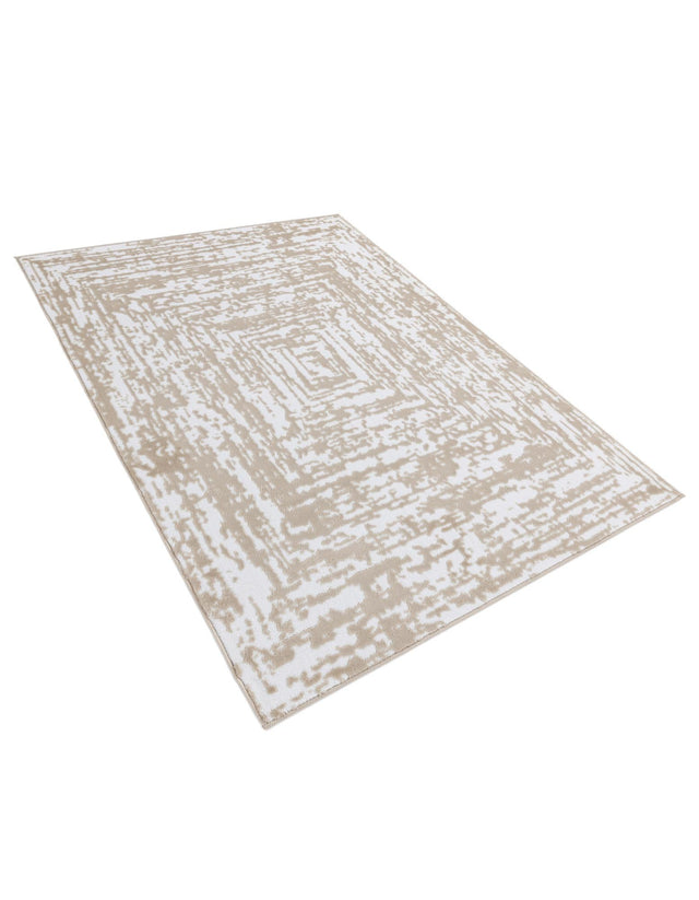 White Bone 4' x 6' Hermitage Rectangle Area Rug 55% Polypropylene & 45% Polyester Easy Clean Stain-Resistant Carpet for Living, Office, Dorm Rooms for Sale at Rug Engine