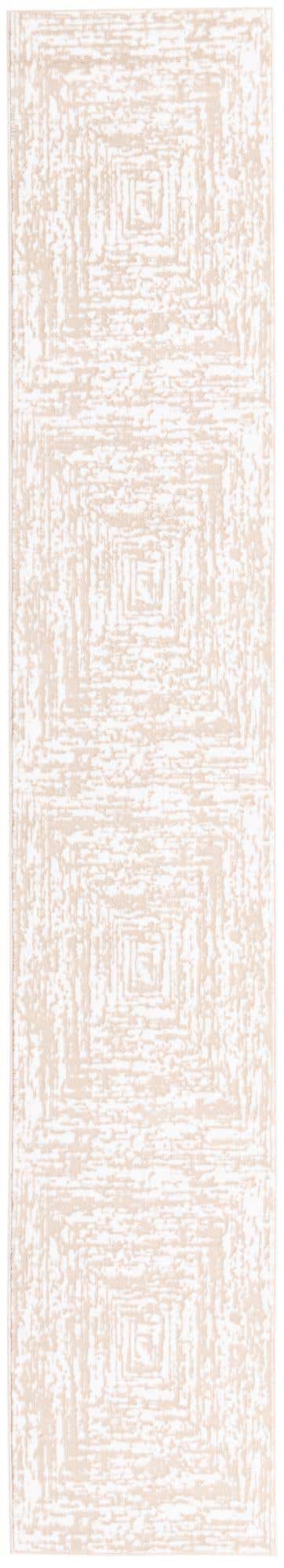 White Bone 2' 6 x 14' Hermitage Runner Area Rug 55% Polypropylene & 45% Polyester Easy Clean Stain-Resistant Carpet for Living, Office, Dorm Rooms for Sale at Rug Engine