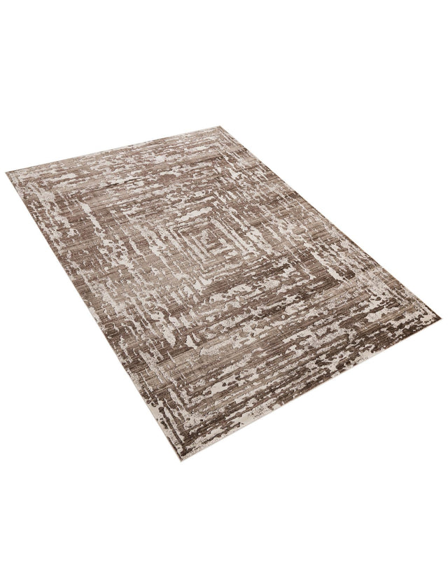 Chocolate Brown 7' 10 x 11' 6 Hermitage Rectangle Area Rug 55% Polypropylene & 45% Polyester Easy Clean Stain-Resistant Carpet for Living, Office, Dorm Rooms for Sale at Rug Engine