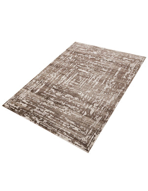 Chocolate Brown 7' 10 x 11' 6 Hermitage Rectangle Area Rug 55% Polypropylene & 45% Polyester Easy Clean Stain-Resistant Carpet for Living, Office, Dorm Rooms for Sale at Rug Engine