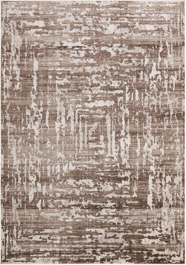 Chocolate Brown 7' 10 x 11' 6 Hermitage Rectangle Area Rug 55% Polypropylene & 45% Polyester Easy Clean Stain-Resistant Carpet for Living, Office, Dorm Rooms for Sale at Rug Engine