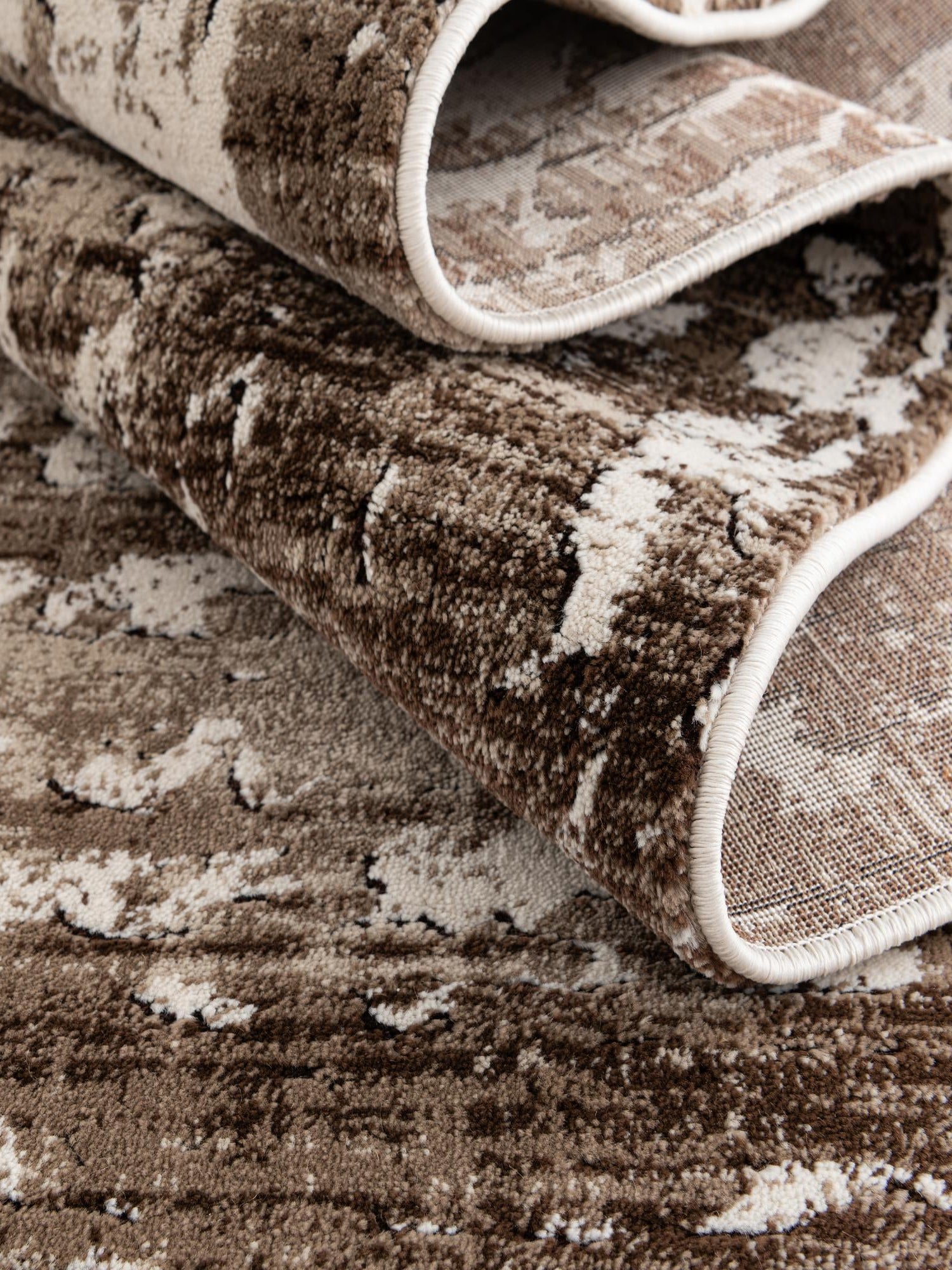 Chocolate Brown 3' 3 x 5' 3 Hermitage Rectangle Area Rug 55% Polypropylene & 45% Polyester Easy Clean Stain-Resistant Carpet for Living, Office, Dorm Rooms for Sale at Rug Engine